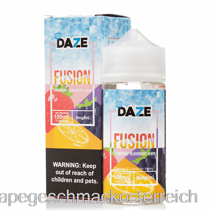 Geeiste Erdbeere, Brombeere, Zitrone – 7 Daze Fusion – 100 Ml, 3 Mg Vape-Geschmack
